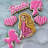 Barbie напис вирубування з трафаретом 5,6*10 см (TR-2), фото 3
