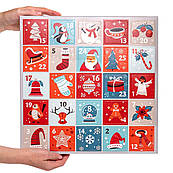 Коробка для адвент-календаря на 25 осередків 36*36*5 см