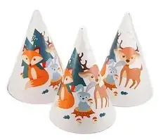 Ковпачок святковий "Лісові звірі" для тематичного дня народження