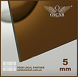 Монолітний полікарбонат 2050Х5050Х6 мм євро бронза TM OSCAR-PR Solid (ОСКАР-Преміум) Сербія, фото 2