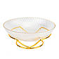 Салатниця на металевій підставці "Золота хвиля" 24 см (9219-041), фото 2