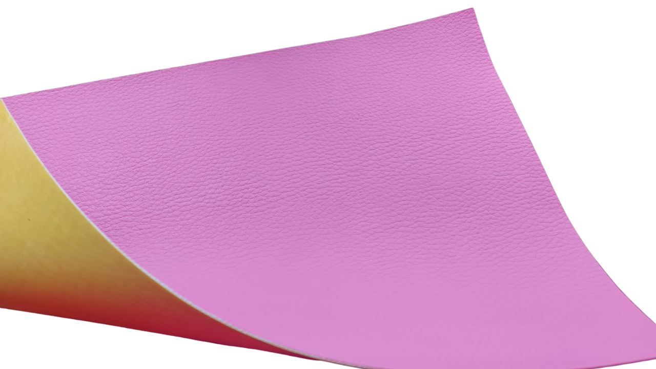 Шкірзамінник самоклеючий (вініліскожа) рожевий 20х30см, фото 1
