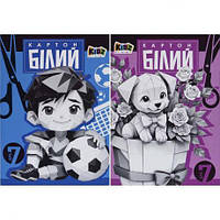 Від 4 шт. Білий картон А4 у папці 7 аркушів "Мандарин" 235547 купити дешево оптом в інтернет-магазині