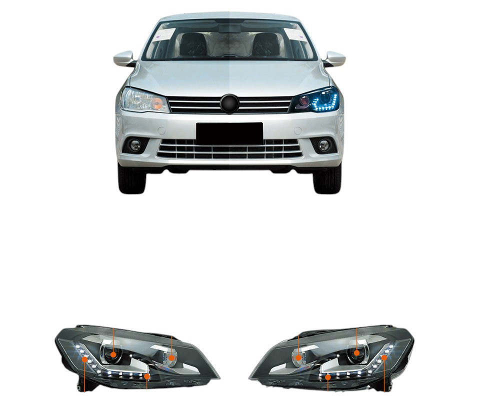 Передні фари LED DRL (2 шт) для Volkswagen Jetta 2011-2018 рр