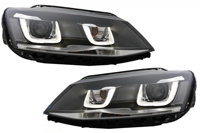 Передні фари U-type (2 шт) для Volkswagen Jetta 2011-2018 рр