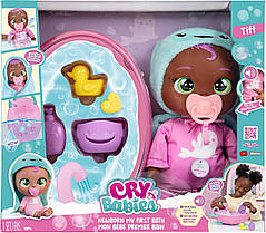 Інтерактивна лялька Плакса Край Бебі Моя перша ванна Тіфф Cry Babies Newborn My First Bath Tiff