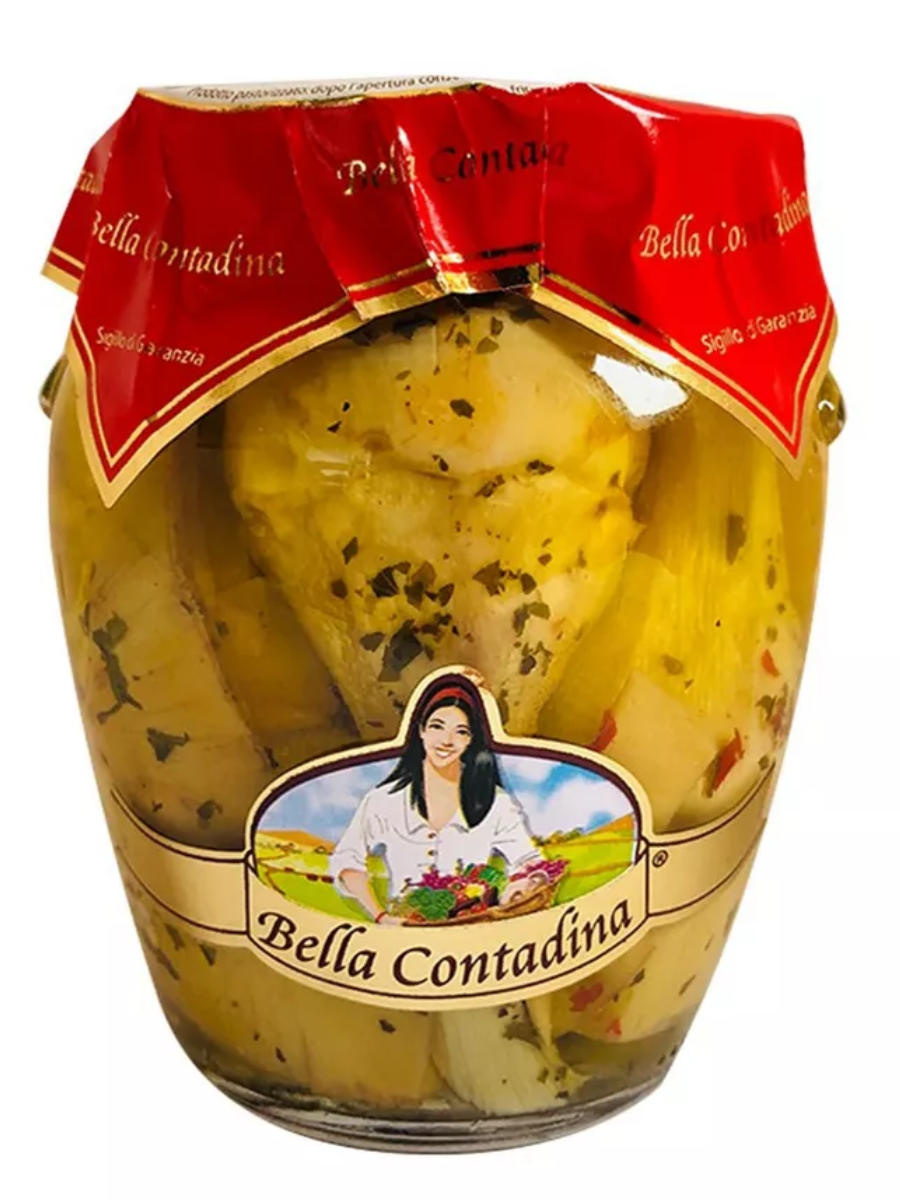 Артишоки на ніжці  гріль по сільському маслі Bella Contadina 580 мл Італія
