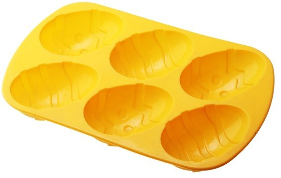 Силіконова форма для випікання кексу "Яйце" 28.5*18*4 см, фото 1