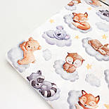 Ранфорс digital "Єноти, панди, коали, лисички та сови, що сплять на хмарі" № TH-3494, фото 8