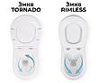 Комплект 5в1: інсталяція Grohe + безобідковий унітаз Round Smart білий, змив TORNADO + клавіша хром глянцева, фото 10