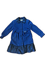 Дитяче зимове пальто для дівчинки Blumarine baby 116 см Синє
