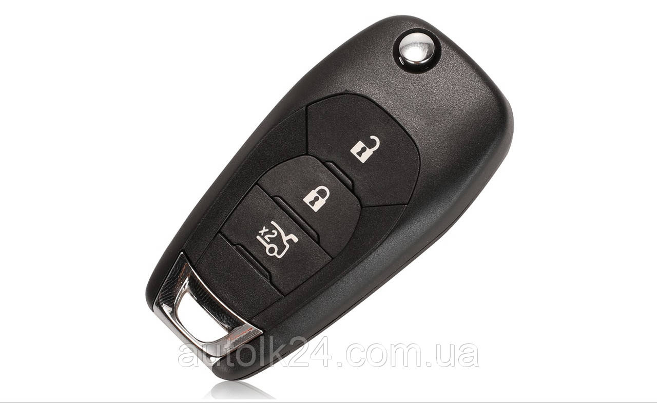 Корпус викидного ключа Chevrolet Avo Cruze Trax Sonic Spark Colorado 3 кнопки, фото 1
