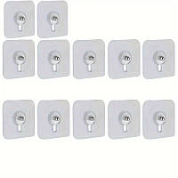 Универсальный держатель (12шт.) для картин,рамок,часов без сверления стен на липучке 6мм