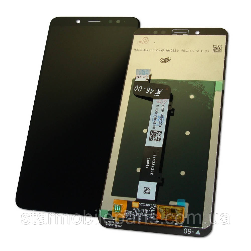 Дисплей Xiaomi RedMi Note 5 Pro + сенсор, чорний | модуль