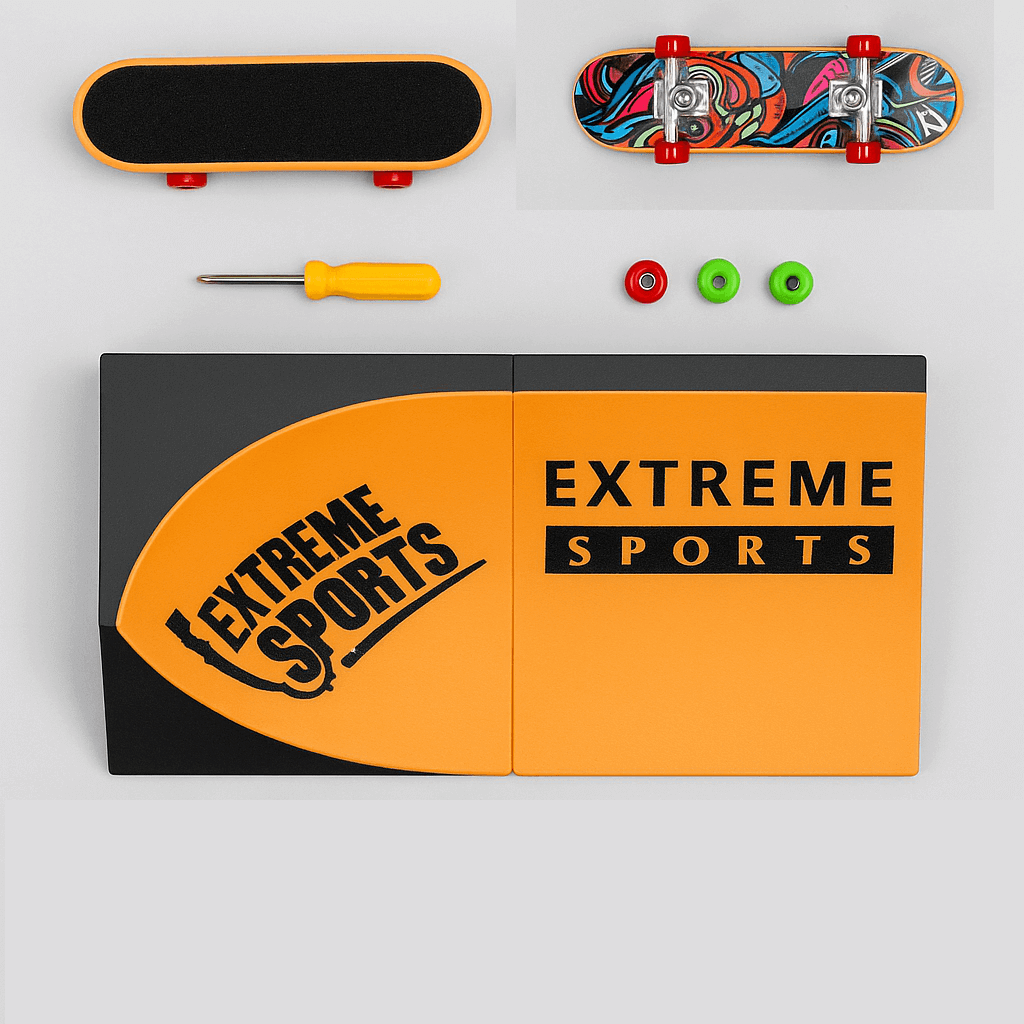 Ігровий набір Fingerboard BB505D з рампою 32 см, 2 міні-скейти, колеса та викрутка в комплекті BB505D