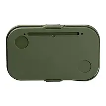 Розкладний кошик для пікніка 44х26х23 см зі столиком-кришкою зелена, фото 3