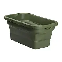 Розкладний кошик для пікніка 44х26х23 см зі столиком-кришкою зелена, фото 5