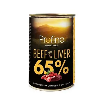Вологий корм для собак усіх порід Profine Dog k з яловичиною та яловичою печінкою 400 г