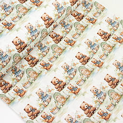 Ранфорс digital "Сім'я ведмежат за чаюванням" № TH-3495