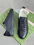 Кросівки чоловічі натуральна шкіра чорні, фото 4