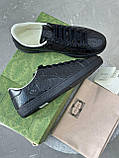 Кросівки чоловічі натуральна шкіра чорні, фото 2