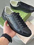 Кросівки чоловічі натуральна шкіра чорні, фото 7