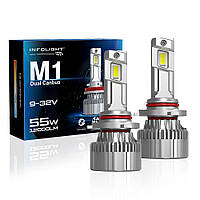 Світлодіодні лампи "INFOLIGHT" M1 (HB3)(12000Lm)(6000K)(55W)(9-32V)(Dual Canbus)