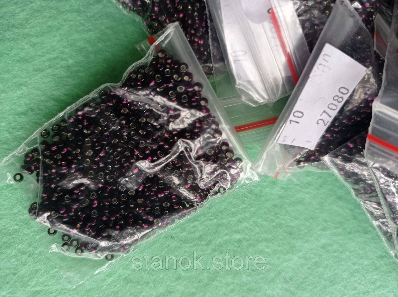 Бисер Чехия 27080 фіолетовий, фото 1