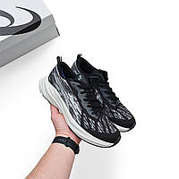 Чорні текстильні чоловічі кросівки ASICS Novablast 3 чорні з білим