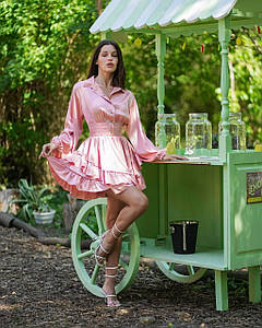 Шовкова сукня з воланами 36, 38 розміри Poliit