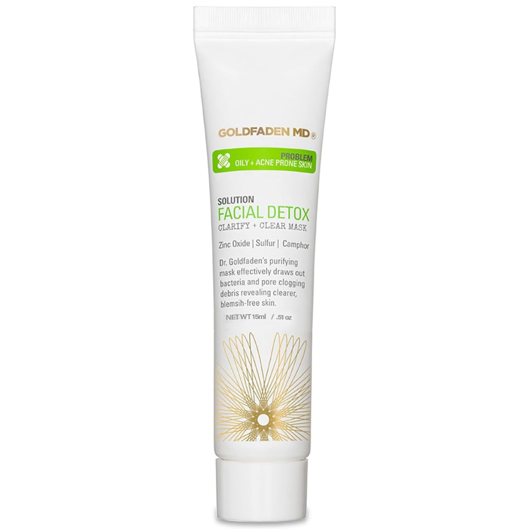 Очищаюча маска-детокс від висипів Goldfaden MD Facial Detox Clarity + Clear Mask 15 мл, фото 1