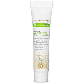 Очищаюча маска-детокс від висипів Goldfaden MD Facial Detox Clarity + Clear Mask 15 мл