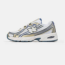 Кросівки New Balance 740 White Blue Gold | Яскравий повсякденний образ, фото 2