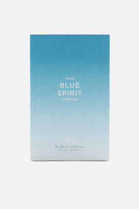 Туалетна вода для чоловіків Zara Man Blue Spirit Summer 90 мл, фото 3