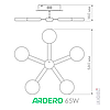 Люстра SCANDY 65Вт AL6195 ARD LED біла з деревом Ardero 3000-6500К 5200Lm керована світлодіодна з пультом ДУ Ø580х160мм, фото 10