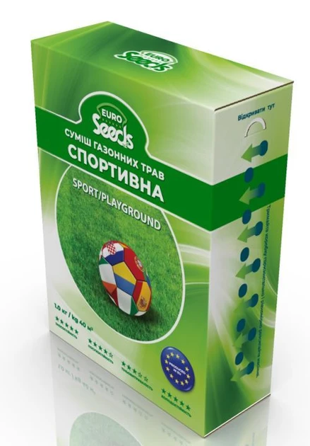 Газонна трава СПОРТИВНО-ІГРОВА  1 кг (DLF, Данія), фото 1