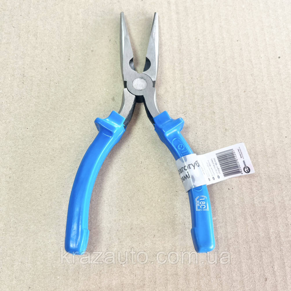 Довгогубці прямі 180 мм INTERTOOL HT-0122, фото 1