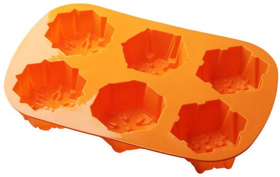 Силіконова форма для кексів "Сніжинки", фото 1