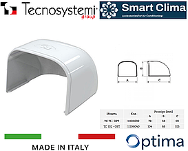 Tecnosystemi 11106039 Optima TC - Заглушка до коробу 74х55