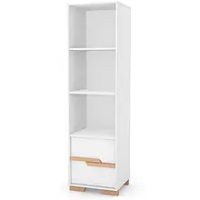 Шафа-пенал в дитячу з ДСП і дерева Сіетл 450 Верес