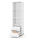 Шафа-пенал в дитячу з ДСП і дерева Сіетл 450 Верес, фото 2