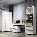 Шафа-пенал в дитячу з ДСП і дерева Сіетл 450 Верес, фото 4