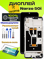 Дисплей Realme Narzo 50i (в рамці) оригінальної якості, екран оригінал на Ріалмі Нарзо 50і