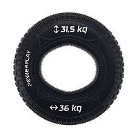 Популярний! Еспандер PowerPlay PP-4330 Hand Grip Loops Hard 31.5-36 кг Чорний (PP_4330_Black_(31.5-36kg)) - Краща якість тільки на