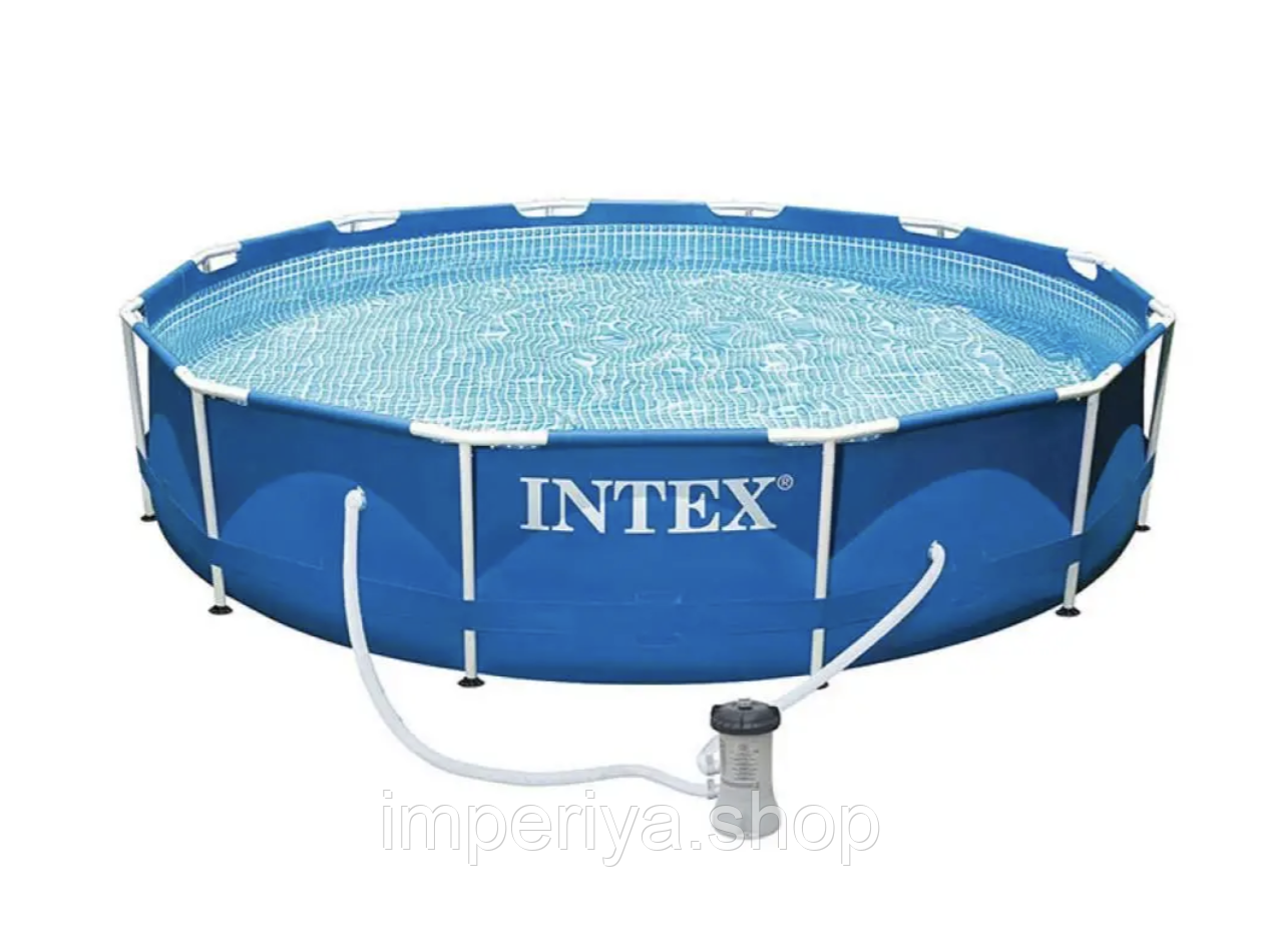 Басейн INTEX  каркасний з фільтр-насосом 366*76см, фото 1