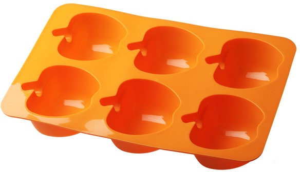 Силіконова форма для кексів "Яблуки", фото 1