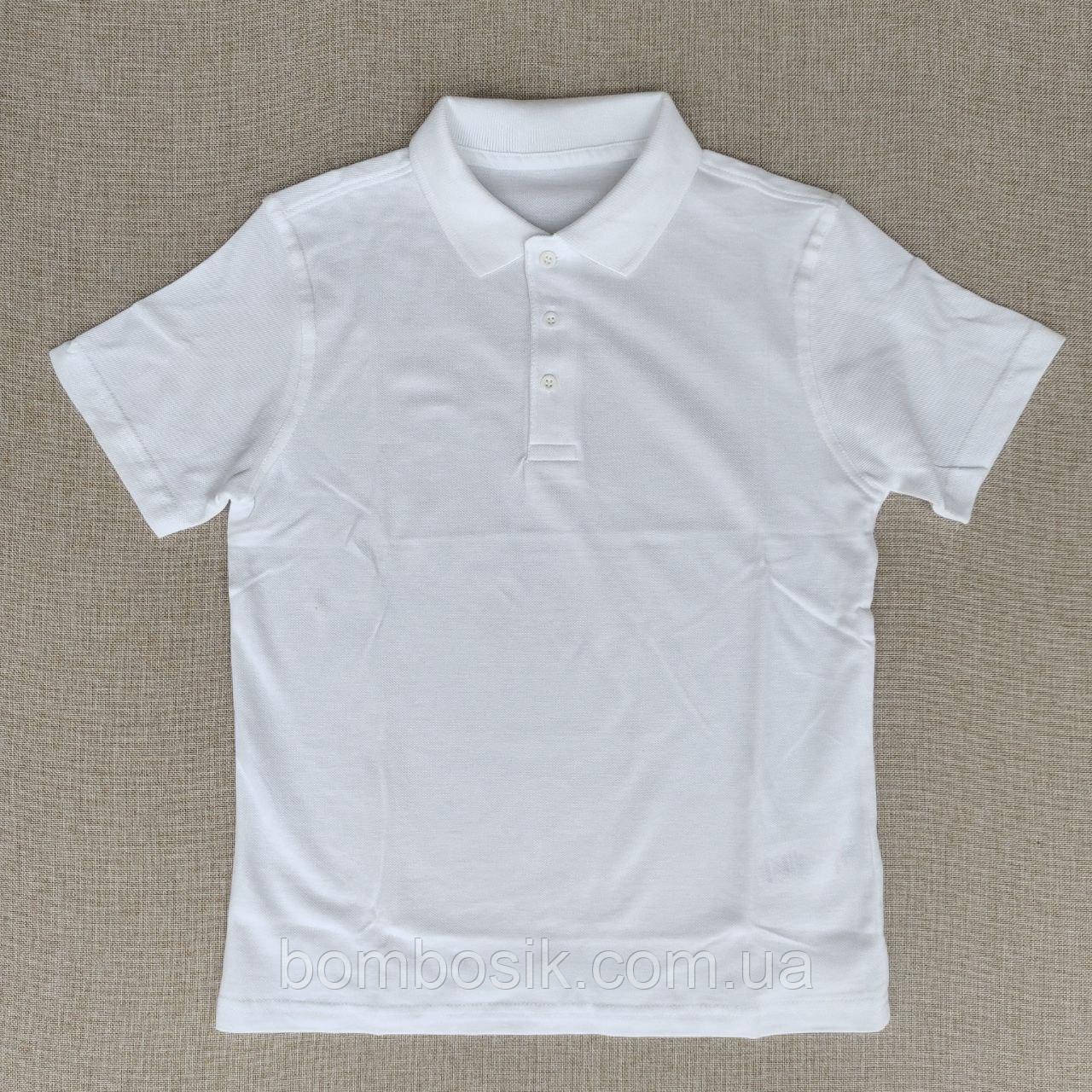 УЦІНКА!!!   Поло для хлопчика George Regular Fit біле, 8-9р (128-135см), фото 1