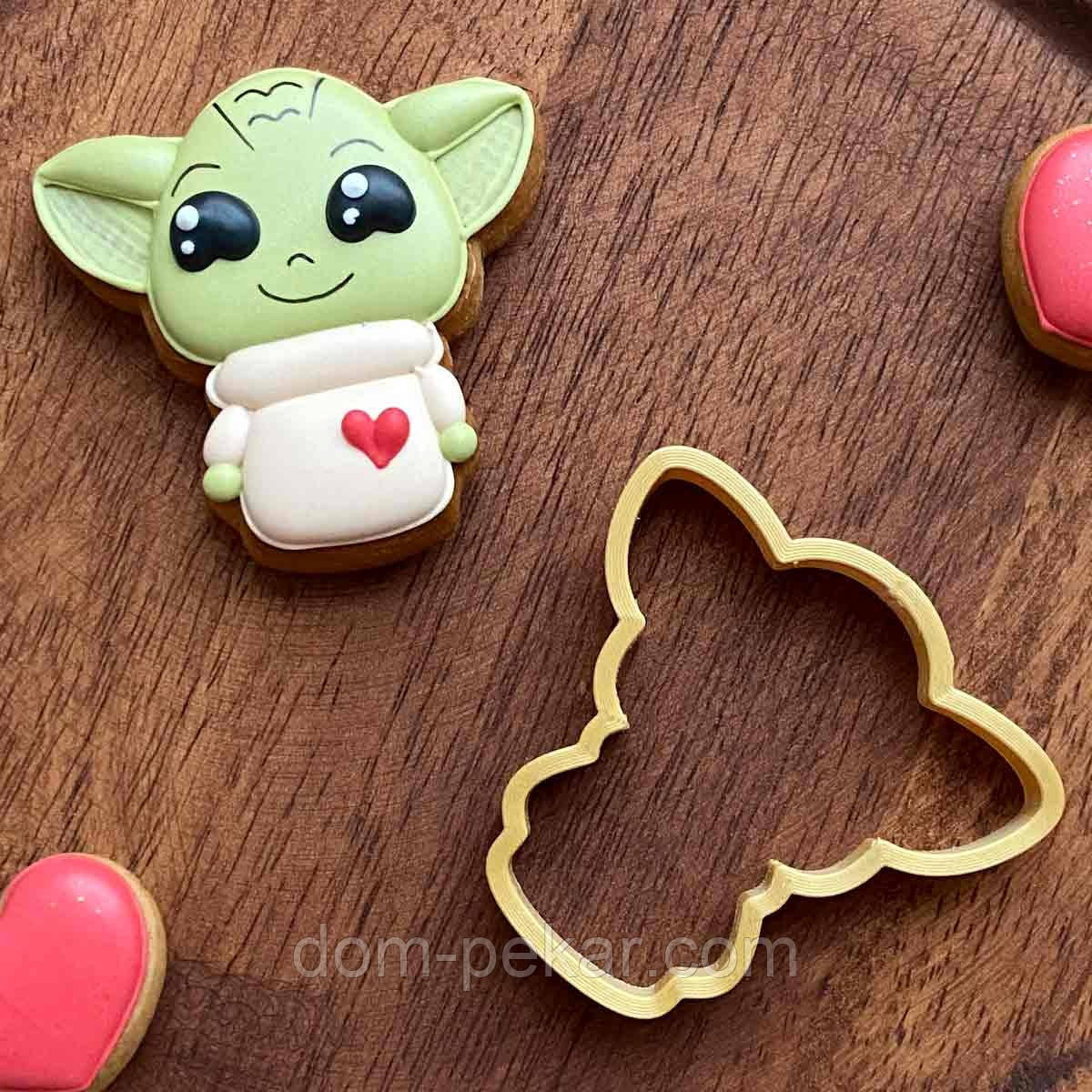 Йода малюк вирубка для пряників 5,8*6 см (3D)