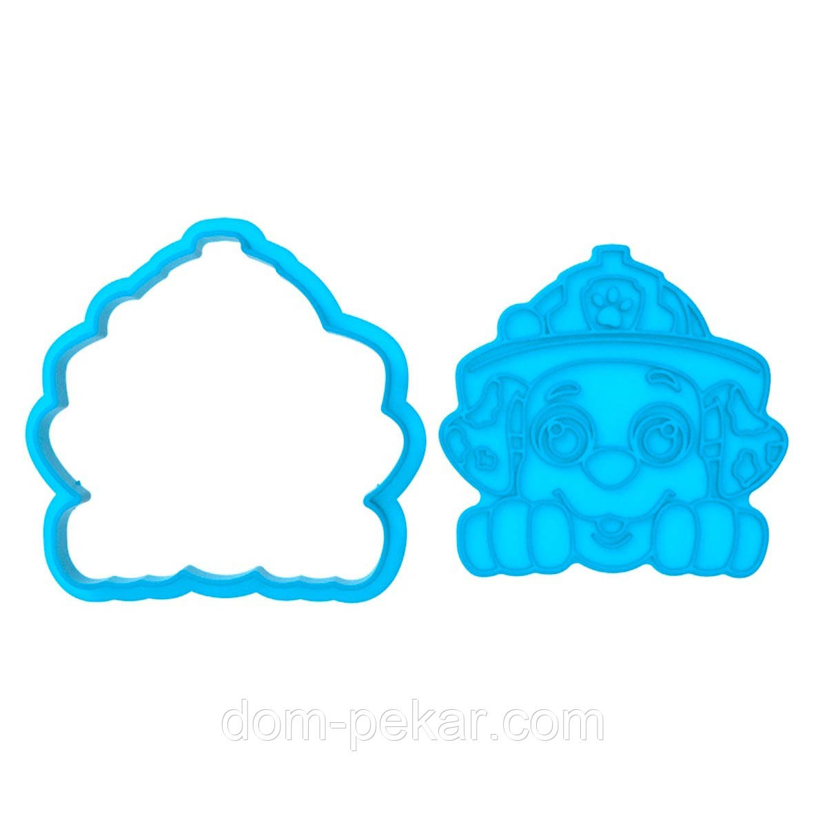 Щенячий патруль Маршалл вирубка з відбитком для пряників 7,5*7,8 см (3D)