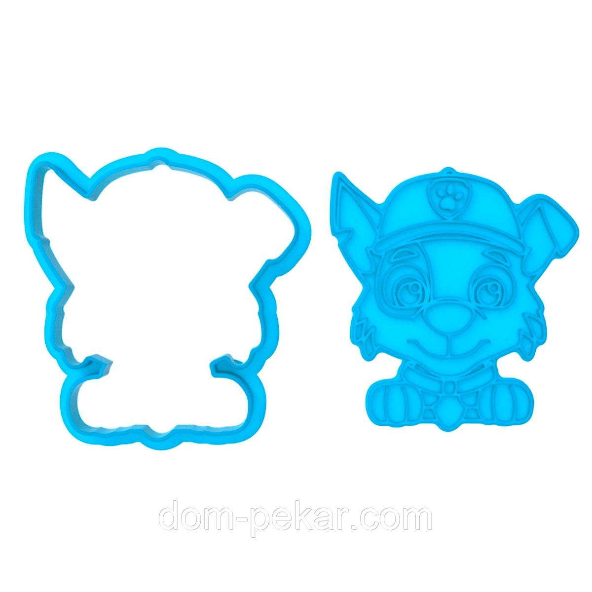 Щенячий патруль Рокі вирубка з відбитком для пряників 8*7,5 см (3D)